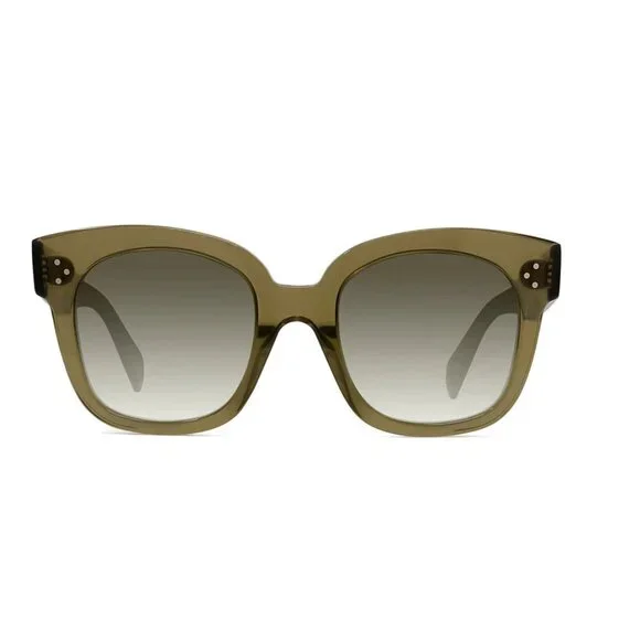 NEW CELINE SUNGLASSES, WOMEN GREEN EYEWEAR CELINE CL4002UN 98P - Picture 3 of 6